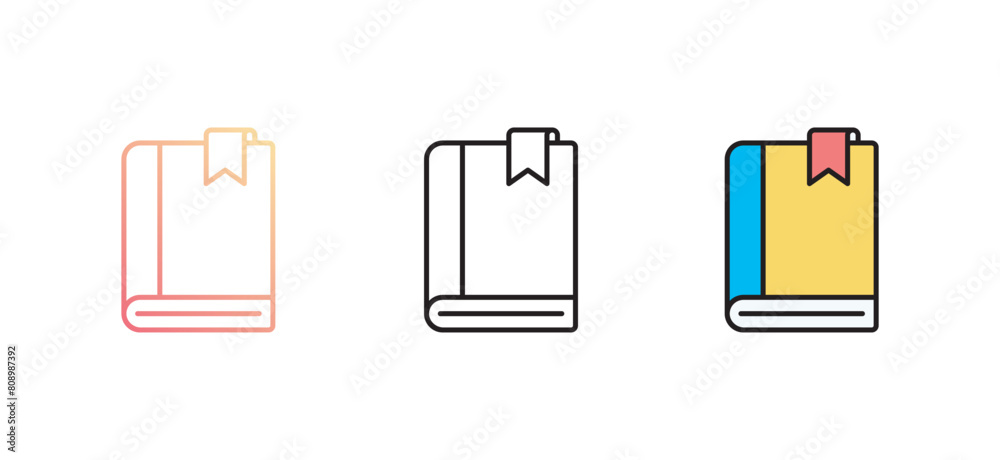 Bookmark icon design with white background stock illustration Bookmark icon design with white background stock illustration