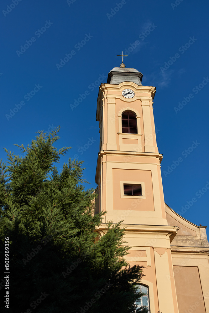 Obraz premium Old church tower renovated