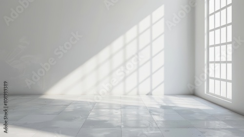 Light white wall with some sunlight texture background.