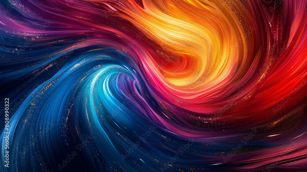 A stunning abstract background featuring a dynamic swirl of rich, vivid colors, blending seamlessly to create a mesmerizing visual experience A stunning abstract background featuring a dynamic swirl of rich, vivid colors, blending seamlessly to create a mesmerizing visual experience