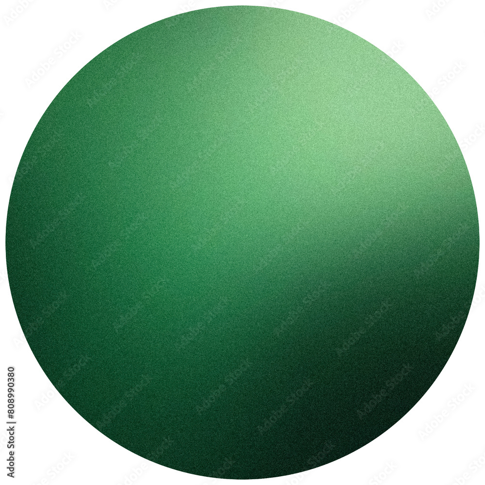 Textured green sphere with grain effect Textured green sphere with grain effect