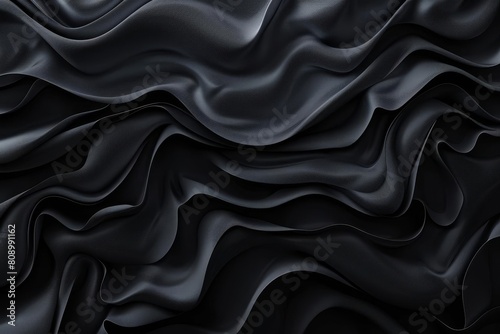 trendy 3d design background with rippling abstract black layers