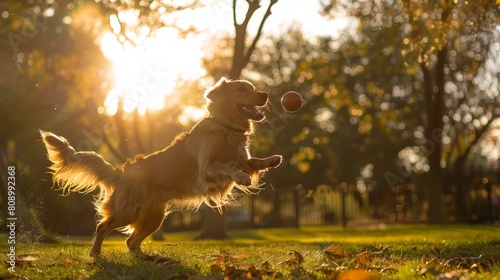 Dog Catching a Frisbee