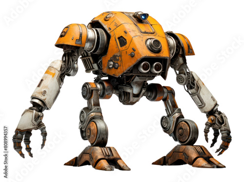 PNG Pet type form robot mecha white background machine. AI generated Image by rawpixel.