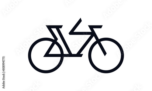 Simple Bike Line Logo	
