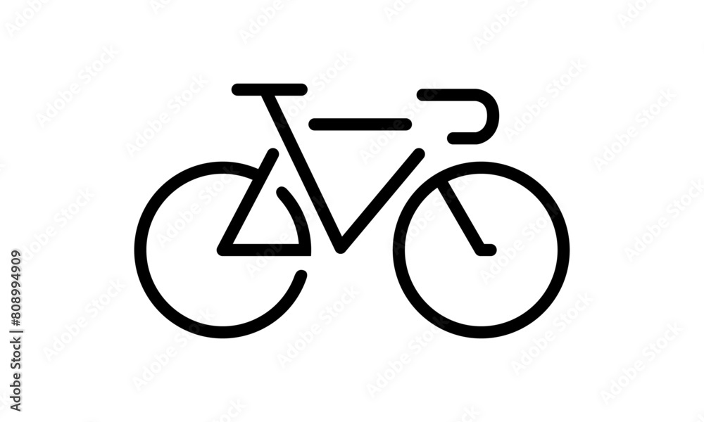 Fototapeta premium Simple Bike Line Logo 