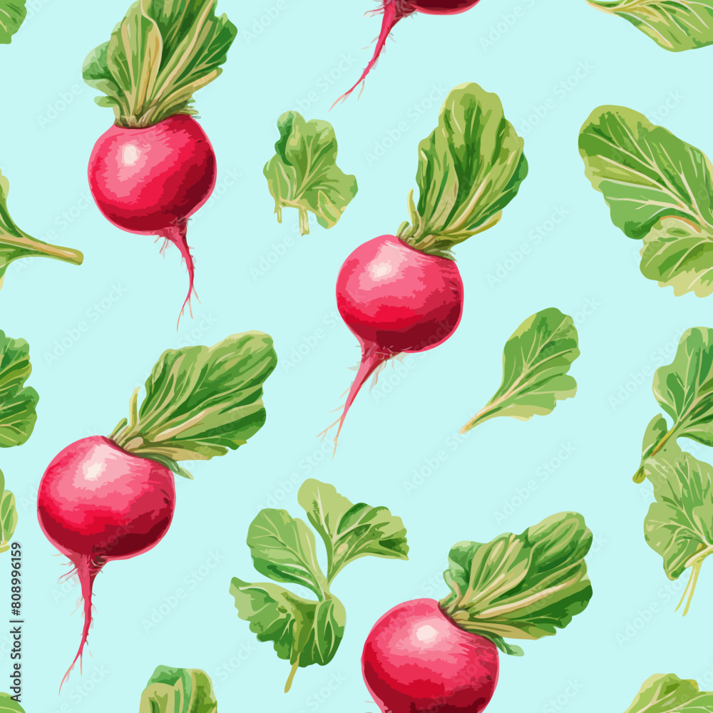 Seamless Colorful Beetroot Pattern Seamless Colorful Beetroot Pattern