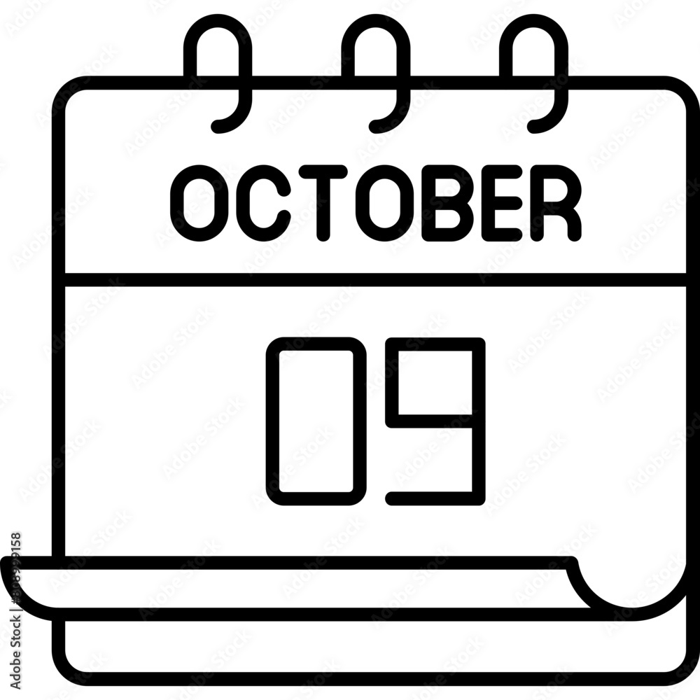 October 9 Icon