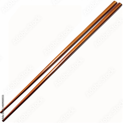 Realistic Asian chopsticks / chop sticks isolated on a white background vector