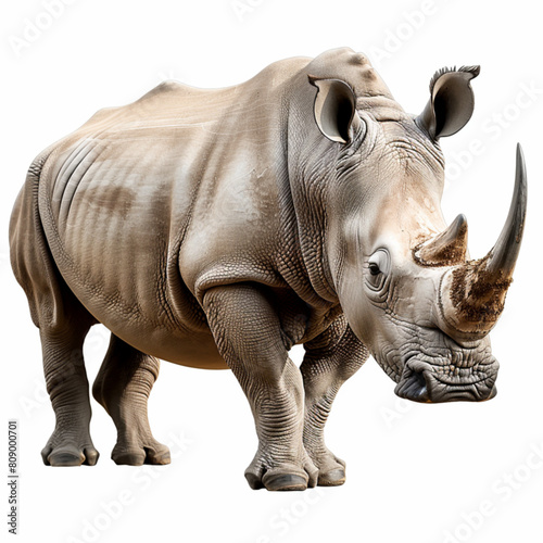 color vector of an African rhinoceros, rhino