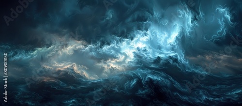 Dynamic D Rendering of Oberon Thunderstorm A Captivating Vision of Atmospheric Power