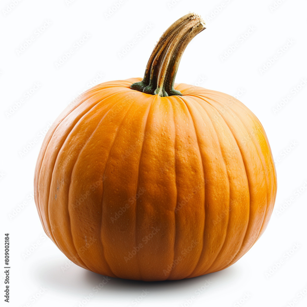 Isolated close - up of a realistic pumpkin vector Isolated close - up of a realistic pumpkin vector