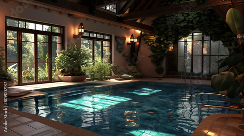 Luxury interior pool