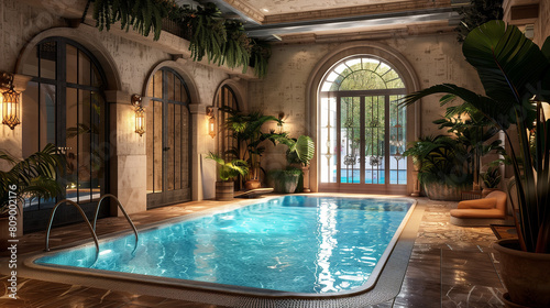 Luxury interior pool