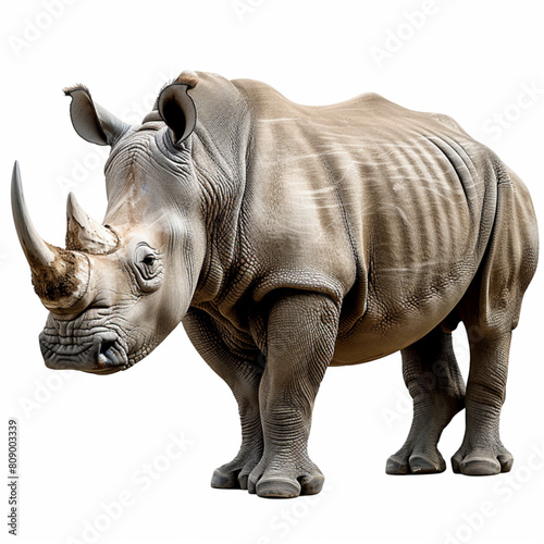 color vector of an African rhinoceros, rhino