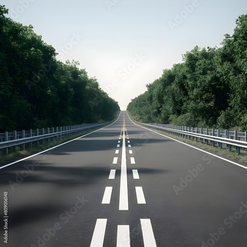A road isolated on transparent background