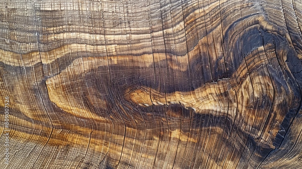 Fototapeta premium Aged Wooden Texture Close-up, Natural Patterns and Grains