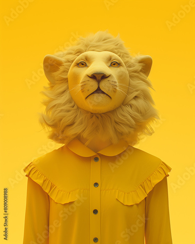 portrait of a lion