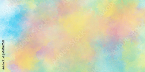  Colorful and bright watercolor background texture with grunge watercolor splashes  Abstract bright and shinny lovely soft color watercolor background, pastel watercolor paper textured illustration.