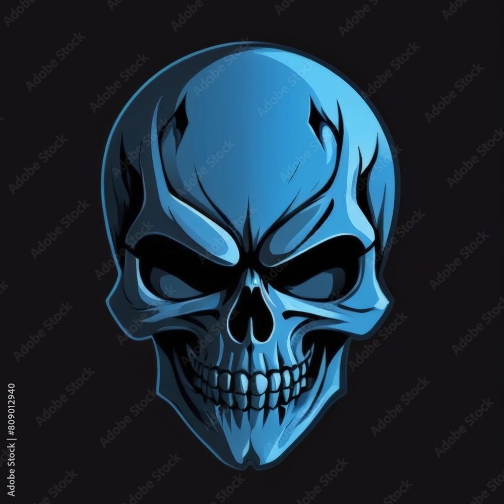Shadow Strike Skull Logo Suitable for E-Sport Logo Shadow Strike Skull Logo Suitable for E-Sport Logo