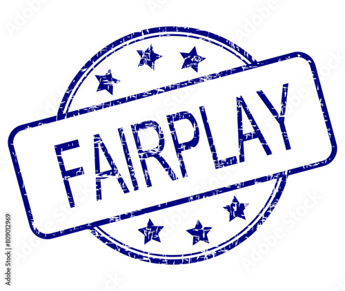 Fairplay rubber stamp on white background - illustration