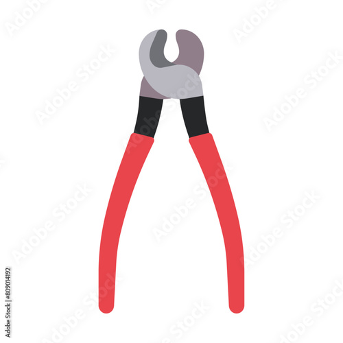 Cable cutter Tool for Home Repairs, Vector Flat Illustration Design