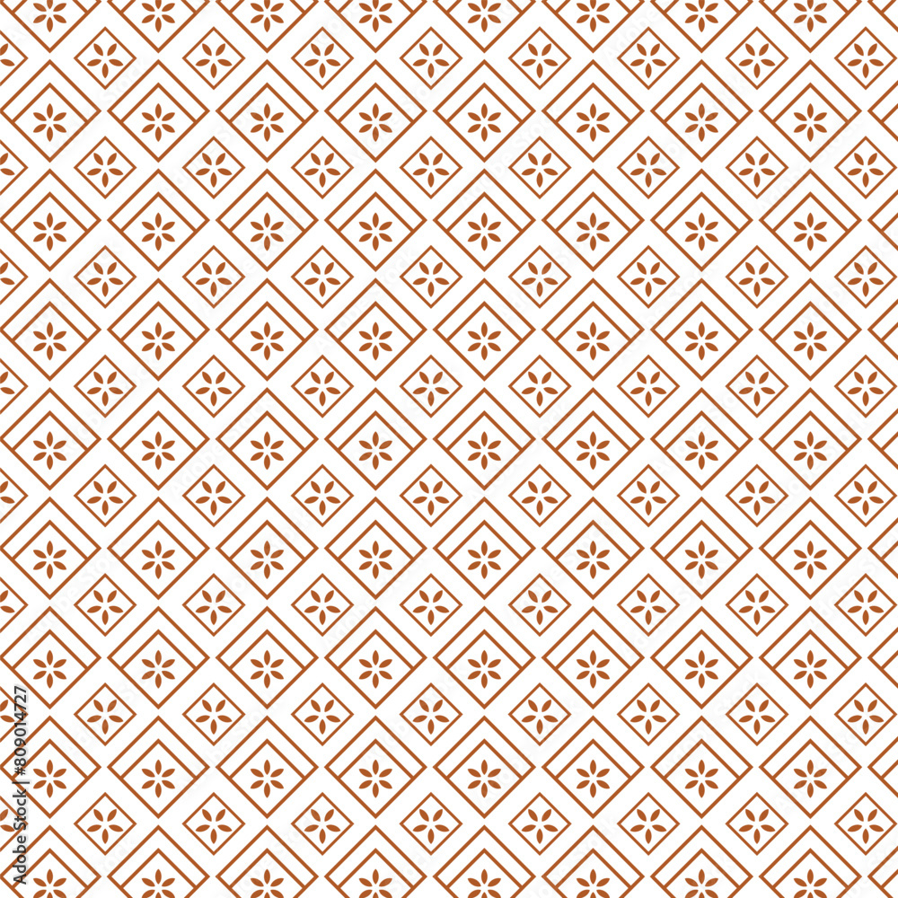 Golden Abstract Floral Seamless Pattern Vector Gold And White Background.	