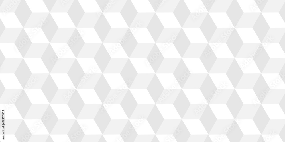 Vector Minimal cubes geometric tile and mosaic wall grid backdrop hexagon technology wallpaper background. White and gray block cube structure backdrop grid triangle texture vintage design. Vector Minimal cubes geometric tile and mosaic wall grid backdrop hexagon technology wallpaper background. White and gray block cube structure backdrop grid triangle texture vintage design.