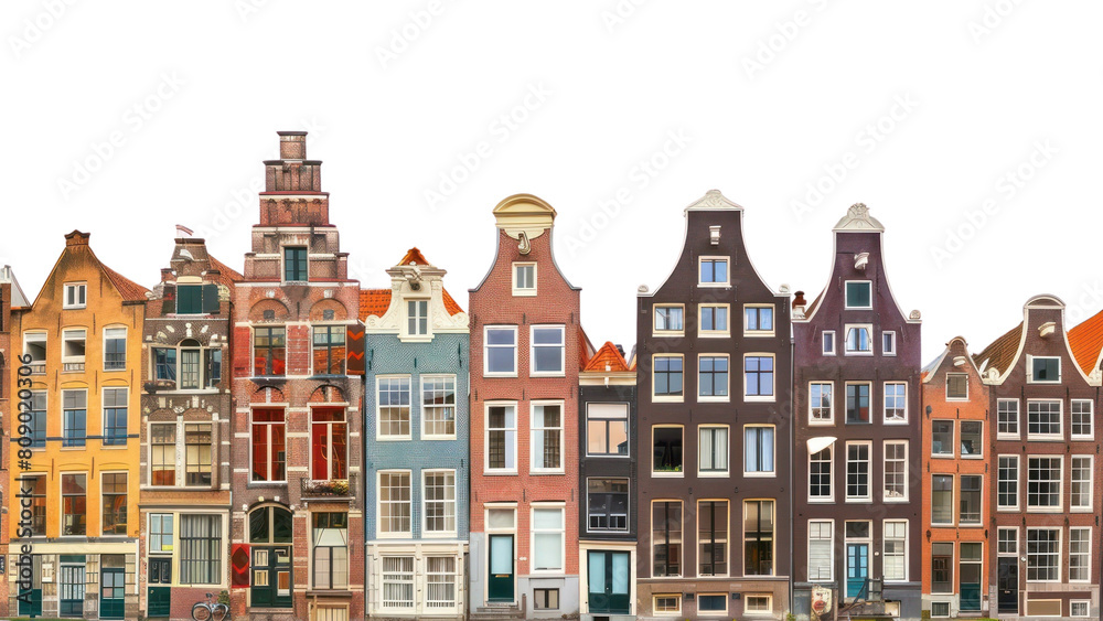 Obraz premium PNG Amsterdam house transportation neighborhood