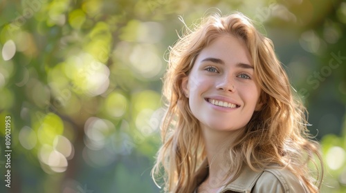 Radiant Young Woman Smiling photo