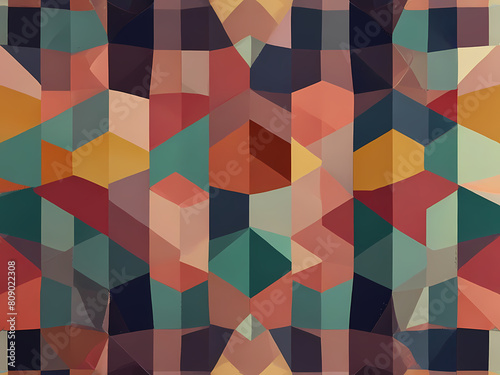 Abstract background With geometric shapes Pastel Color Theme