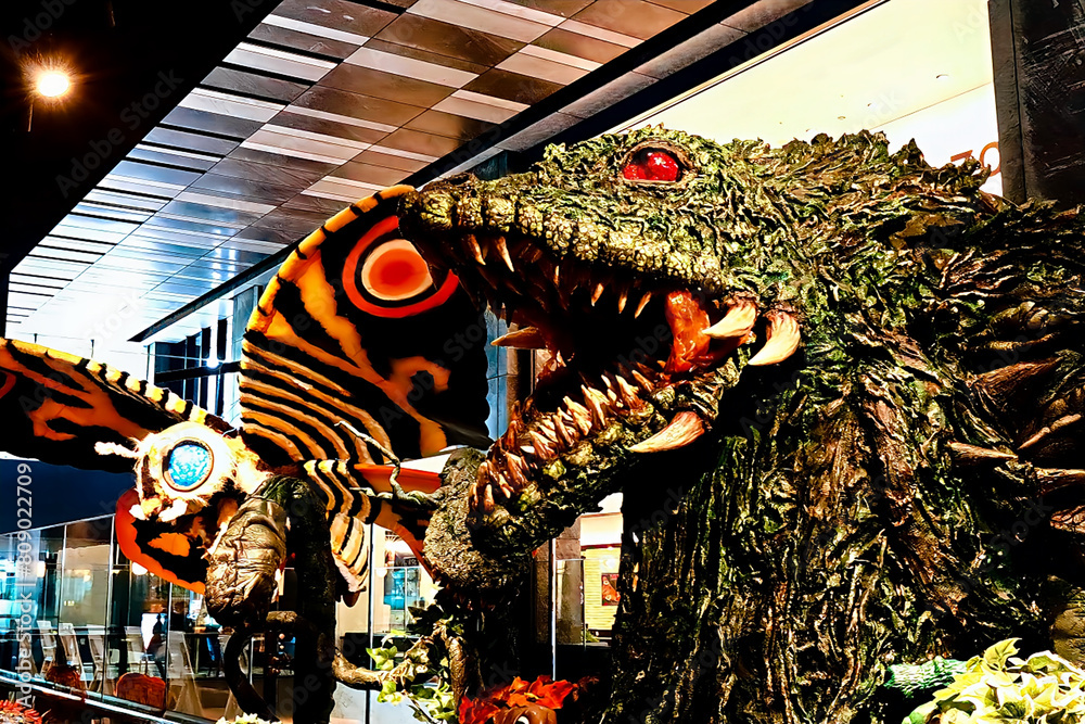 Statue of the Biollante, Plant Beast Form from Godzilla at Grand Front