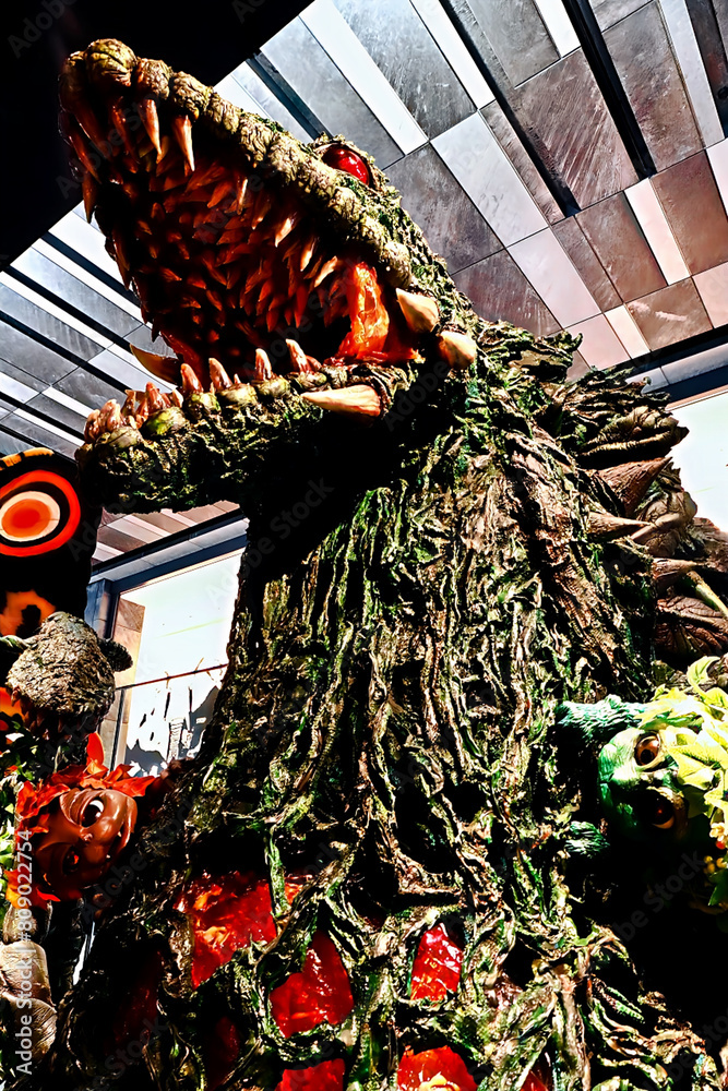 Statue of the Biollante, Plant Beast Form from Godzilla at Grand Front