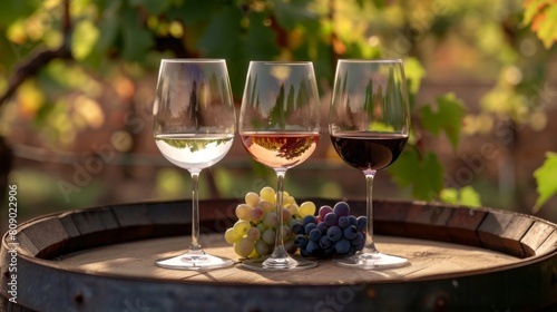 Wine Tasting in Vineyard Setting