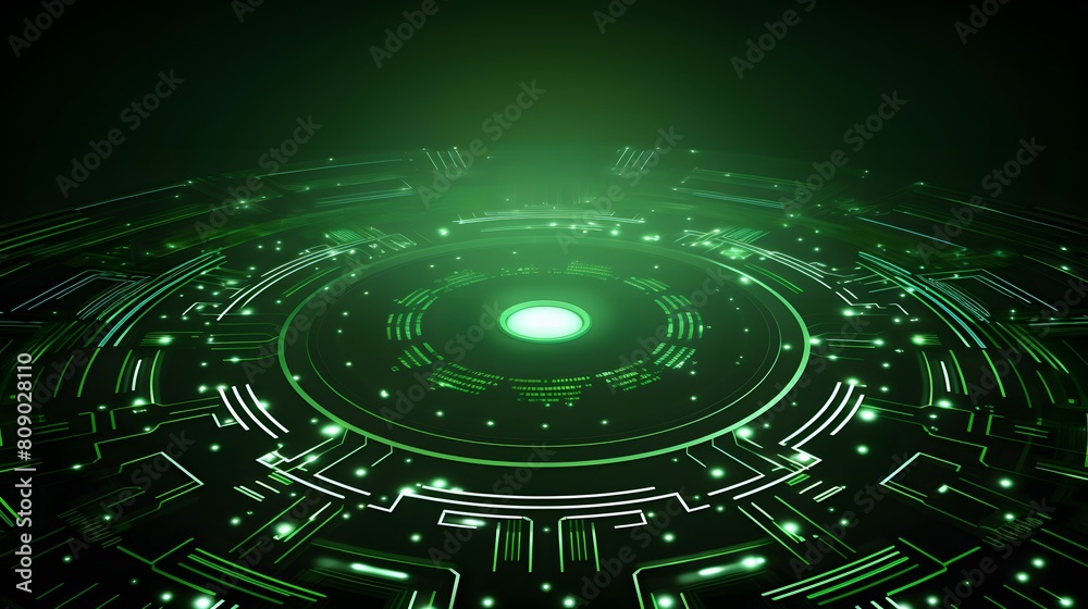 green Abstract technology background circles digital hi-tech technology design background. concept innovation. vector illustration
green Abstract technology background circles digital hi-tech technology design background. concept innovation. vector illustration