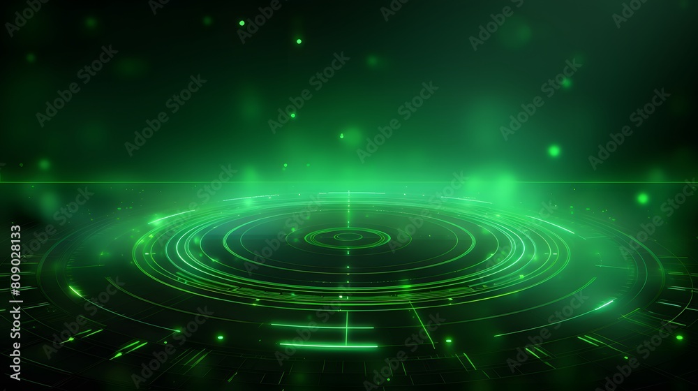 Fototapeta premium green Abstract technology background circles digital hi-tech technology design background. concept innovation. vector illustration