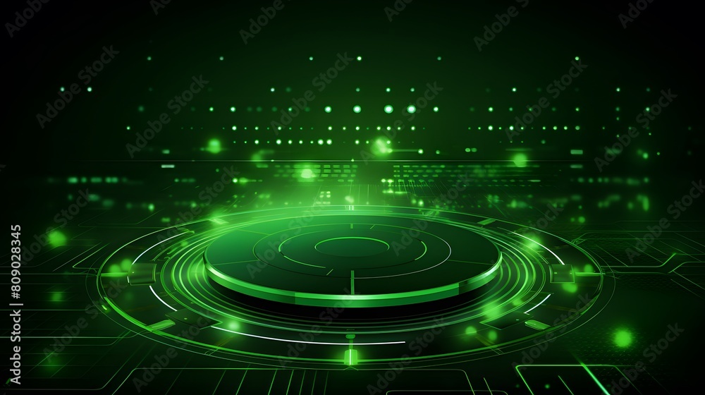 green Abstract technology background circles digital hi-tech technology design background. concept innovation. vector illustration
green Abstract technology background circles digital hi-tech technology design background. concept innovation. vector illustration