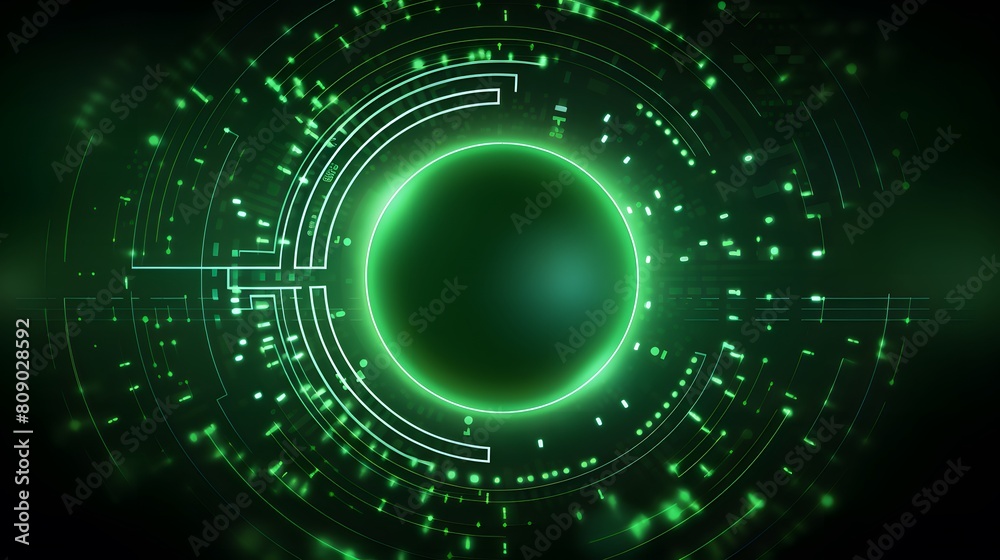 green Abstract technology background circles digital hi-tech technology design background. concept innovation. vector illustration
green Abstract technology background circles digital hi-tech technology design background. concept innovation. vector illustration