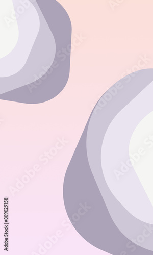 Abstract postcard with lines and figures on geometric background, holiday card, colored design floral pattern, frame, pastel illustration, postcard for invitations, for birthday