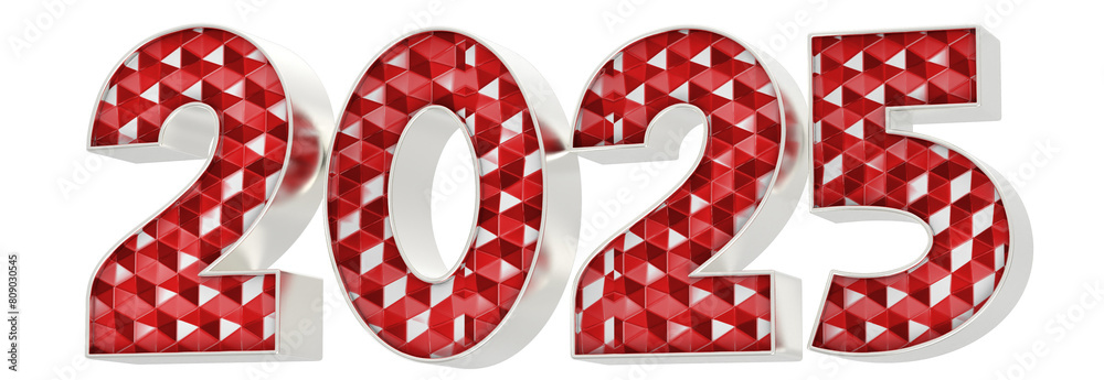 happy new year 2025 3D Render happy new year 2025 3D Render