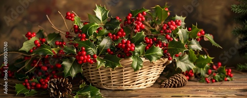 Festive Holiday Berry and H...