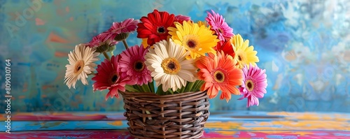 Vibrant Gerbera Bouquet in ...