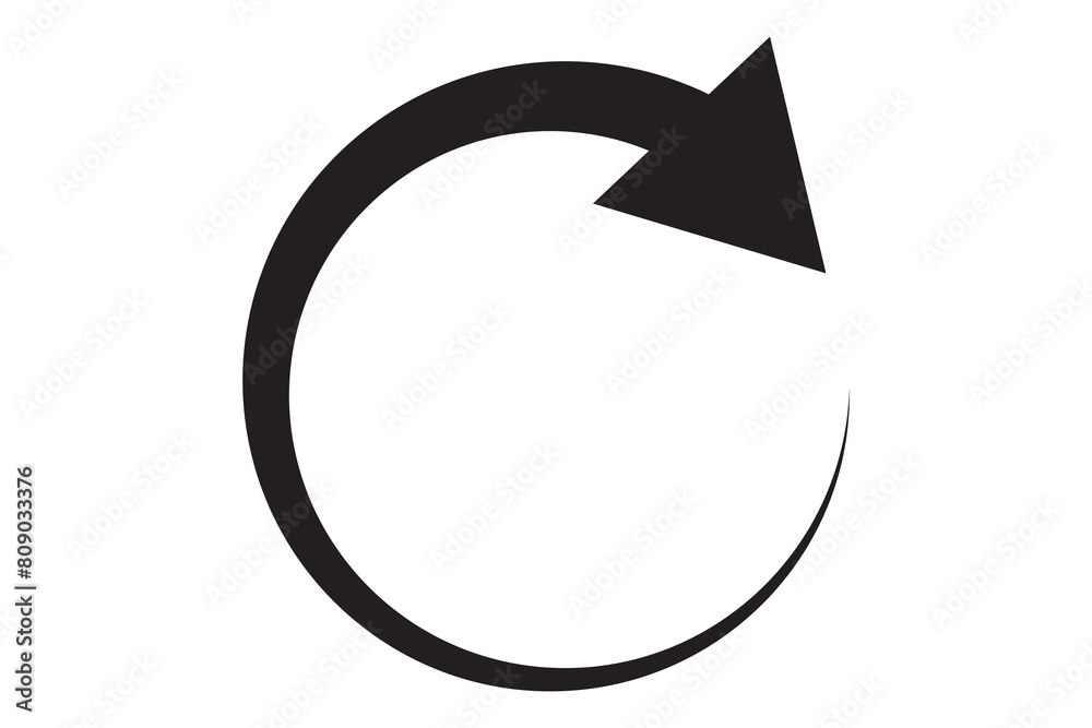 Circle arrow icon. Cycle, resumption , repeat concept. Vector illustration Circle arrow icon. Cycle, resumption , repeat concept. Vector illustration
