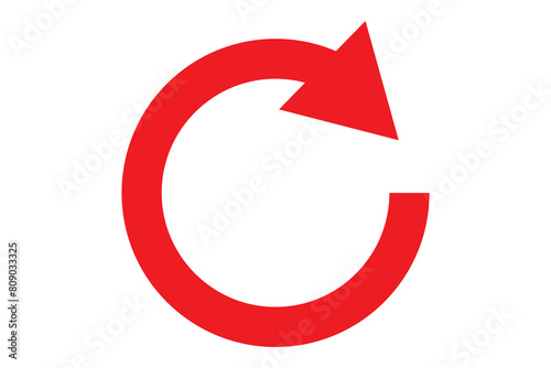 Circle arrow icon. Cycle, resumption , repeat concept. Vector illustration photo