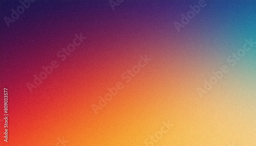 Vibrant grainy texture emulating a sunset with a purple to orange gradient