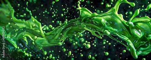 Mesmerizing Neon Green Liqu...