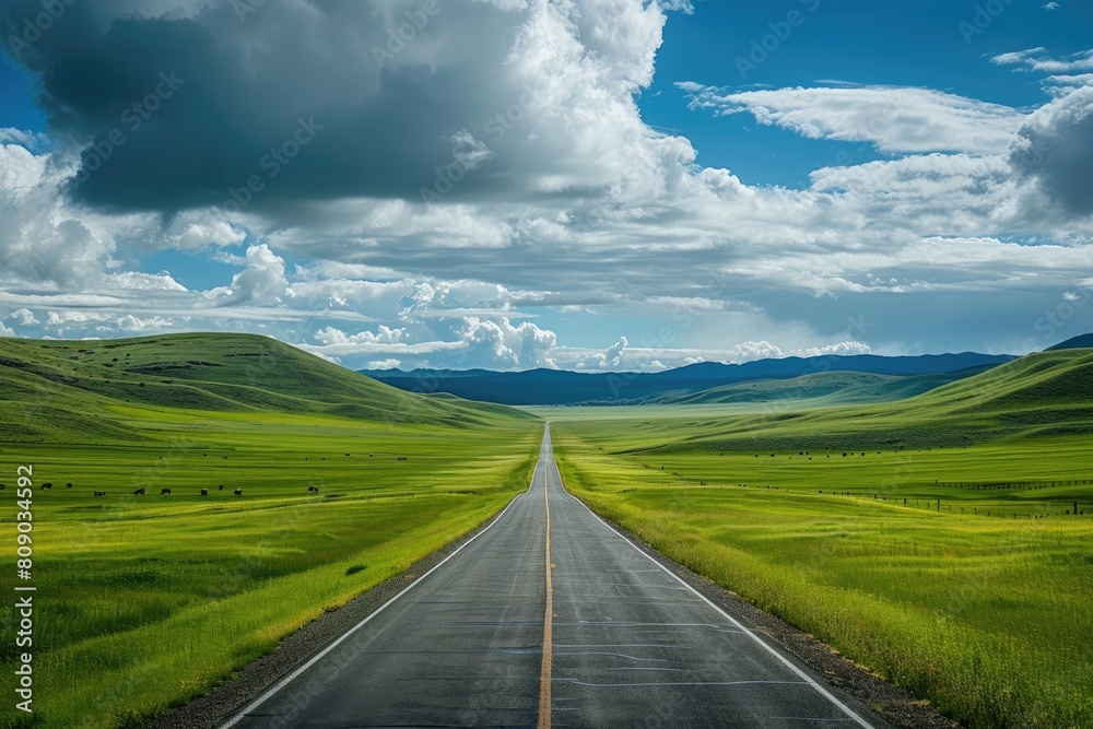 Endless roads and vast expanses of fertile grasslands