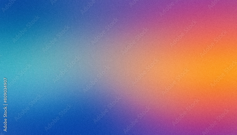 Fototapeta premium Textured, noisy backdrop featuring a seamless violet to orange gradient