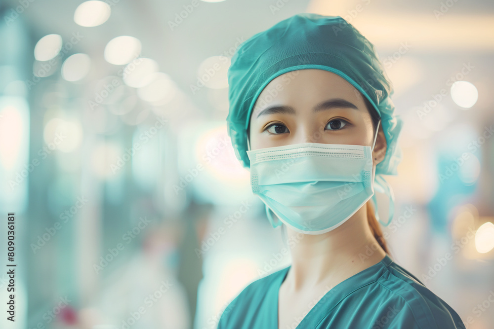 Doctor Portrait: photography of a doctor / surgeon / pharmacist standing in hospital, with blurred background. Doctor Portrait: photography of a doctor / surgeon / pharmacist standing in hospital, with blurred background.