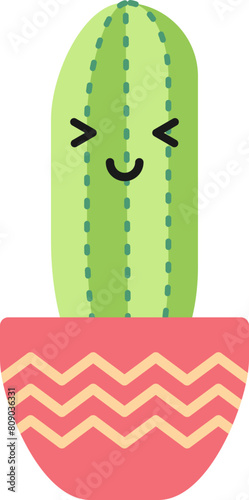 Modern Cute Cactus Cartoon